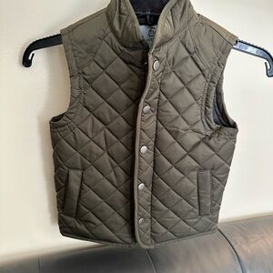 Class Club Olive Quilted Vest for Kids